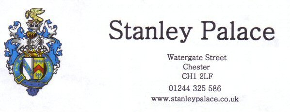 Chestertourist.com - Stanley Palace Logo Historic Building Chester Watergate Street 2